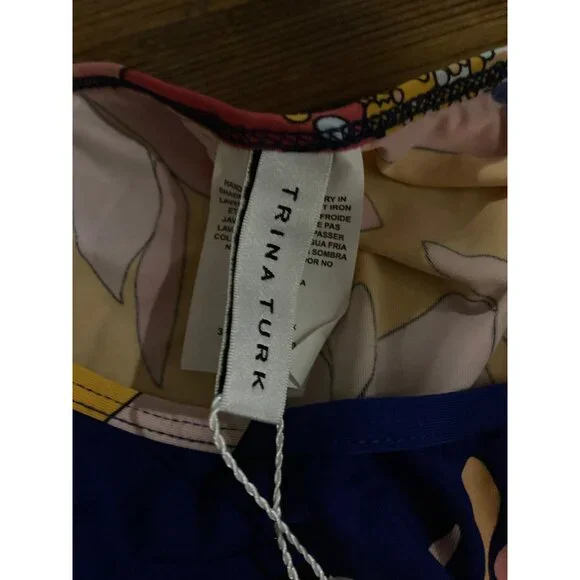 Trina Turk Swim Swim Cover Up Floral Dress Size Medium New With Tag - Picture 6 of 7